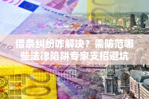 北京借条纠纷咋解决？需防范哪些法律陷阱专家支招避坑