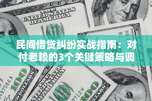 北京民间借贷纠纷实战指南：对付老赖的3个关键策略与调解盲区解析