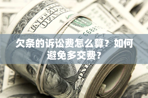 北京欠条的诉讼费怎么算？如何避免多交费？