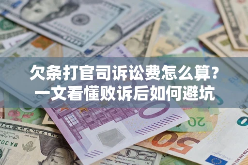 北京欠条打官司诉讼费怎么算？一文看懂败诉后如何避坑