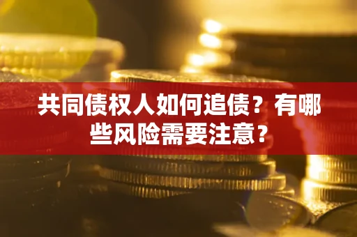北京共同债权人如何追债？有哪些风险需要注意？