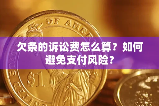 北京欠条的诉讼费怎么算？如何避免支付风险？
